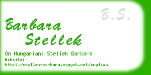 barbara stellek business card